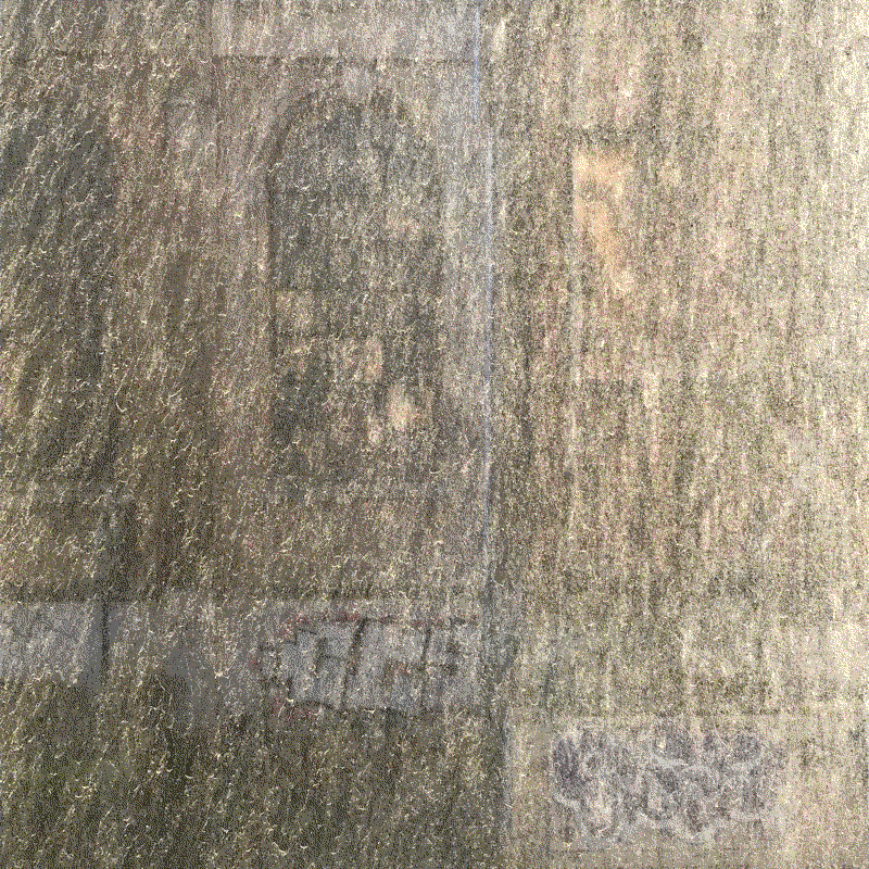 poussière sur église